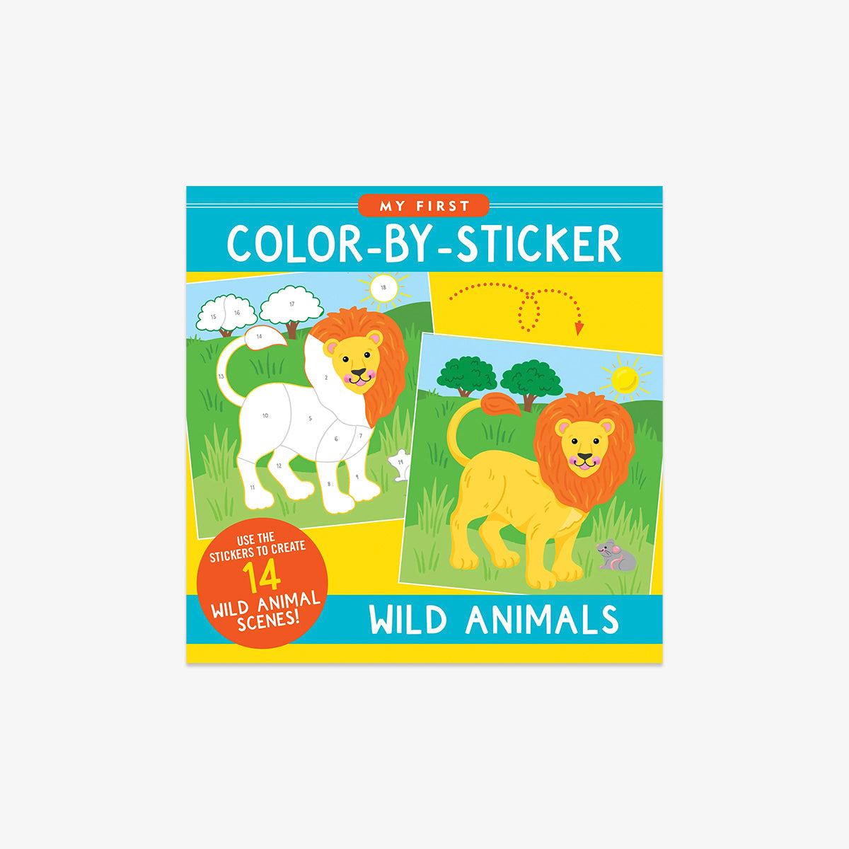 COLOR BY STICKER BOOK // WILD ANIMALS