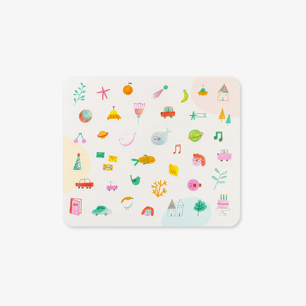 KONTURSKÅREDE KLISTERMÆRKER // GLADE DAGE