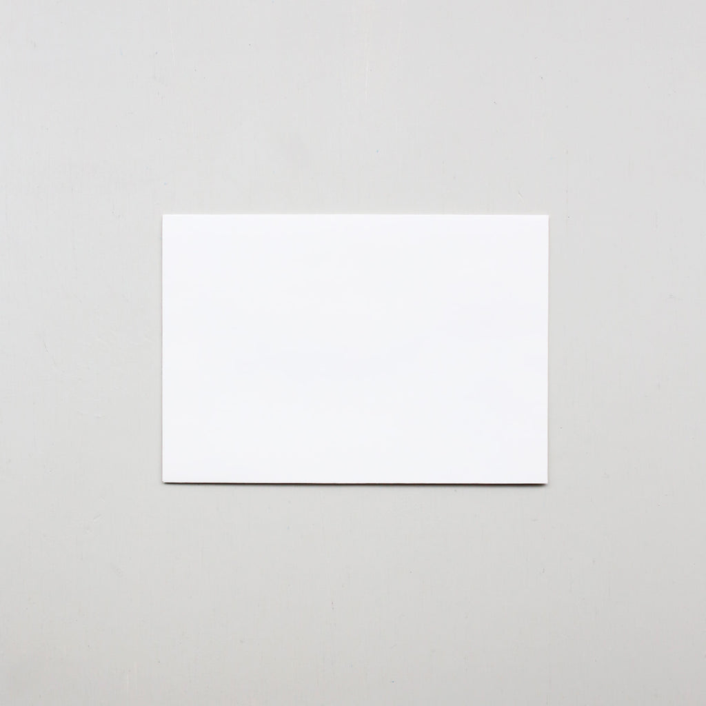 White envelope on a light gray background