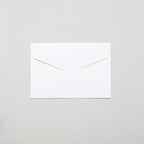 White envelope on a light gray background