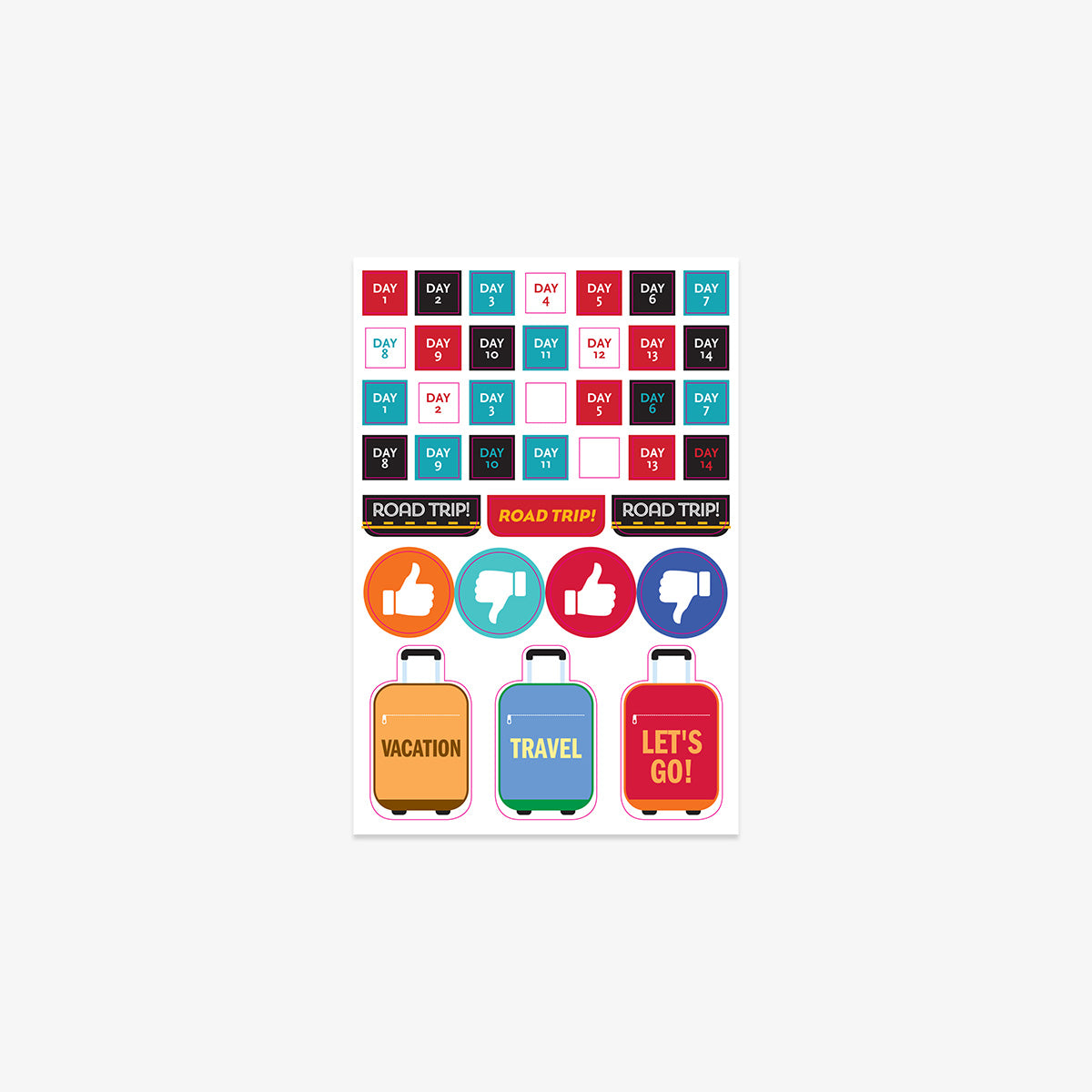 STICKERS SHEET SET // TRAVEL