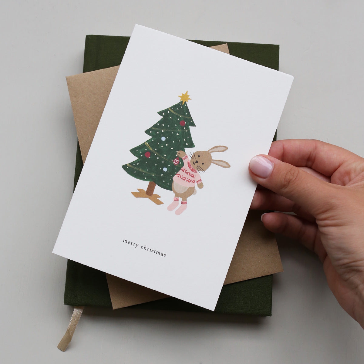 GREETING CARD // CHRISTMAS BUNNY