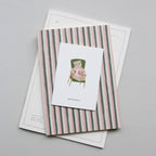 SMALL GREETING CARD // LÆSEBJØRN (DANISH)