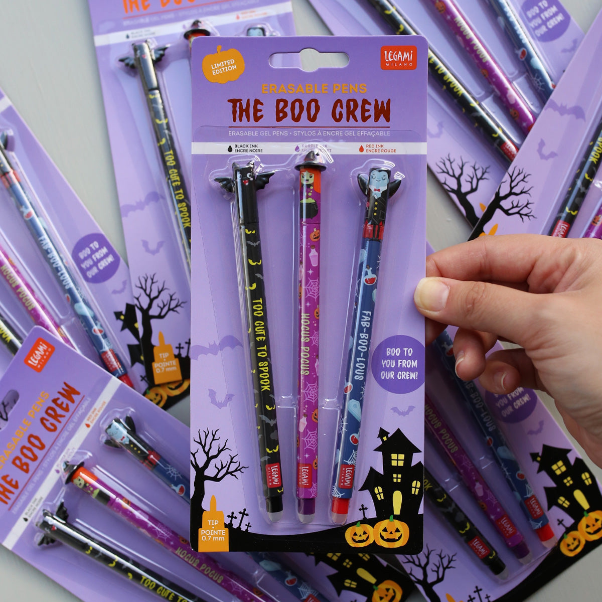 ERASABLE GEL PENS SET OF 3 // THE BOO CREW