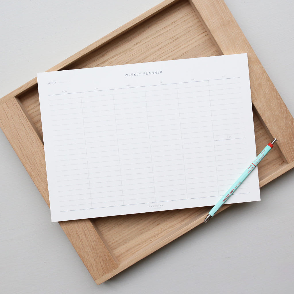WEEKLY PLANNER NOTEPAD // A4
