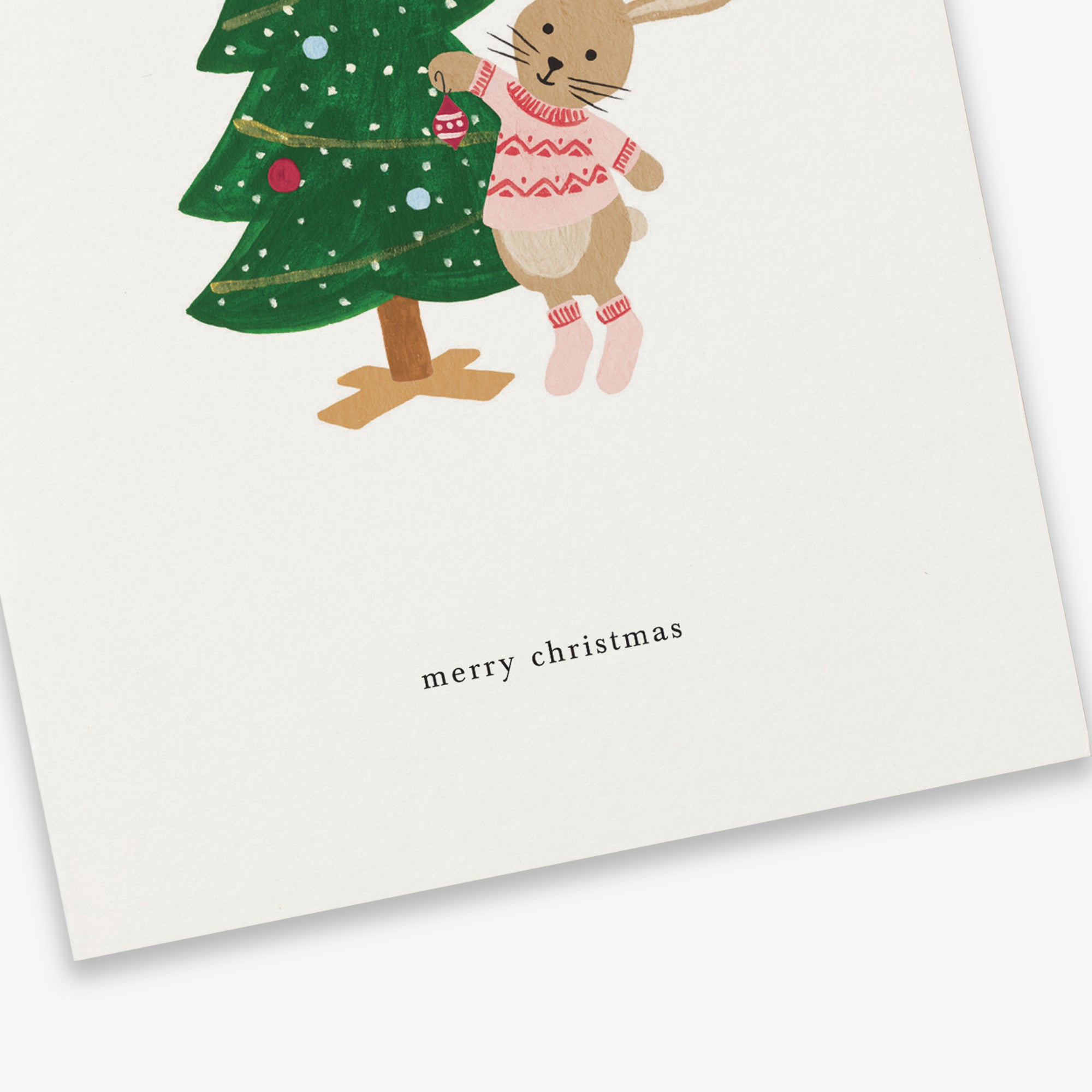 GREETING CARD // CHRISTMAS BUNNY