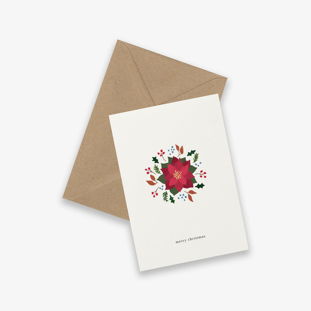 GREETING CARD // POINSETTIA