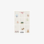 GIFT TAG STICKERS // CHRISTMAS GRID