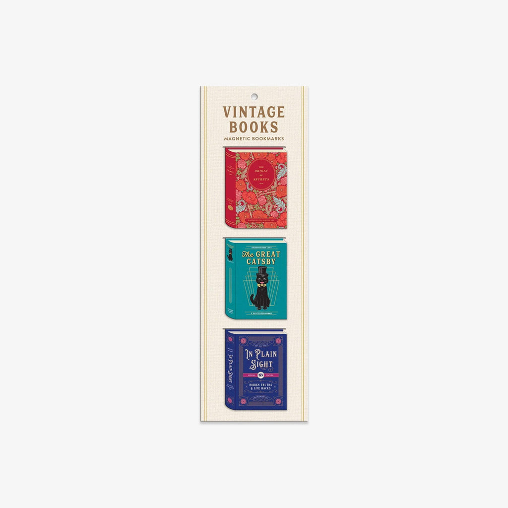 MAGNETIC BOOKMARKS // VINTAGE BOOKS