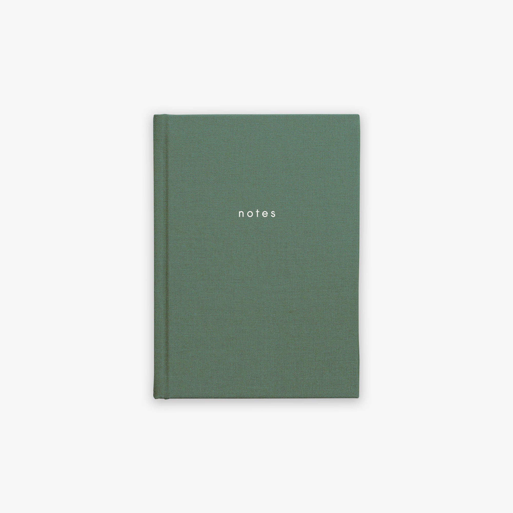 NOTES HARDCOVER NOTESBOG // STØVET GRØN