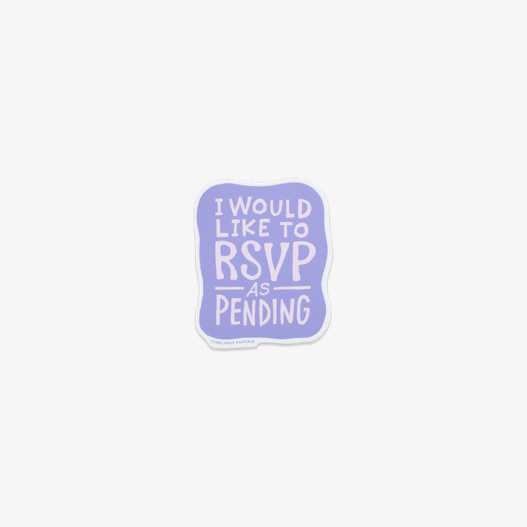 VINYL STICKER // RSVP AS PENDING
