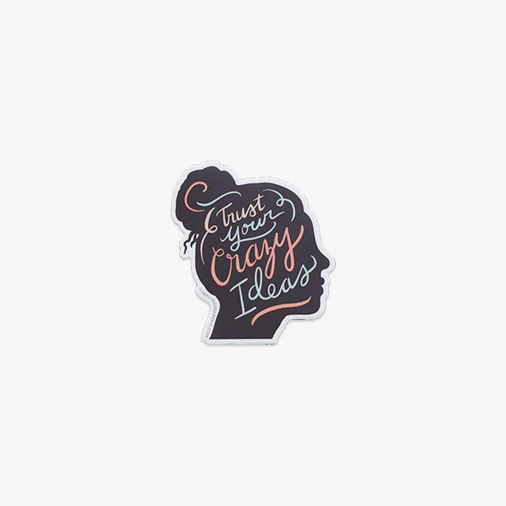 VINYL STICKER // TRUST YOUR CRAZY IDEAS