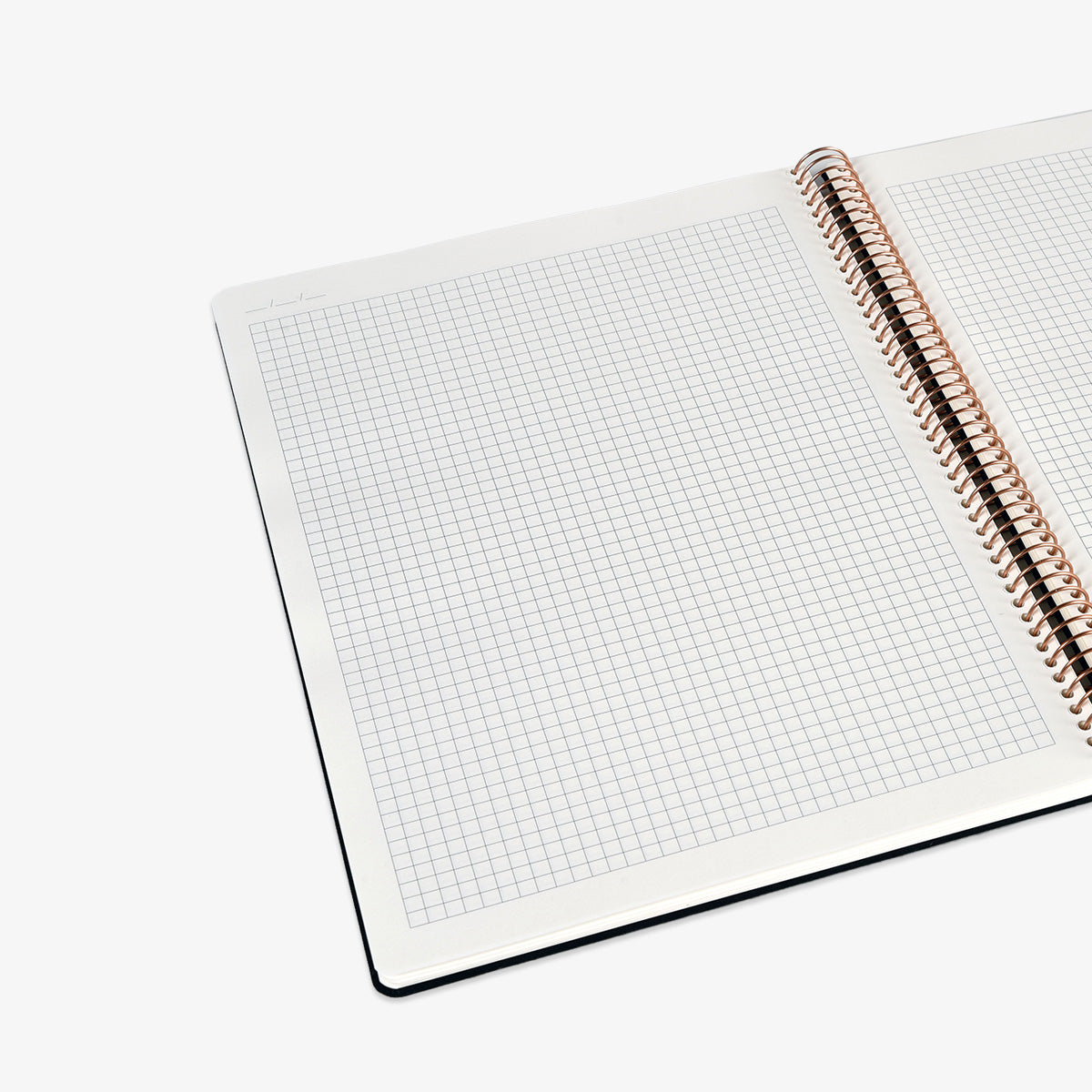 KOZO SPIRAL-BOUND NOTEBOOK A4 GRID // BLACK