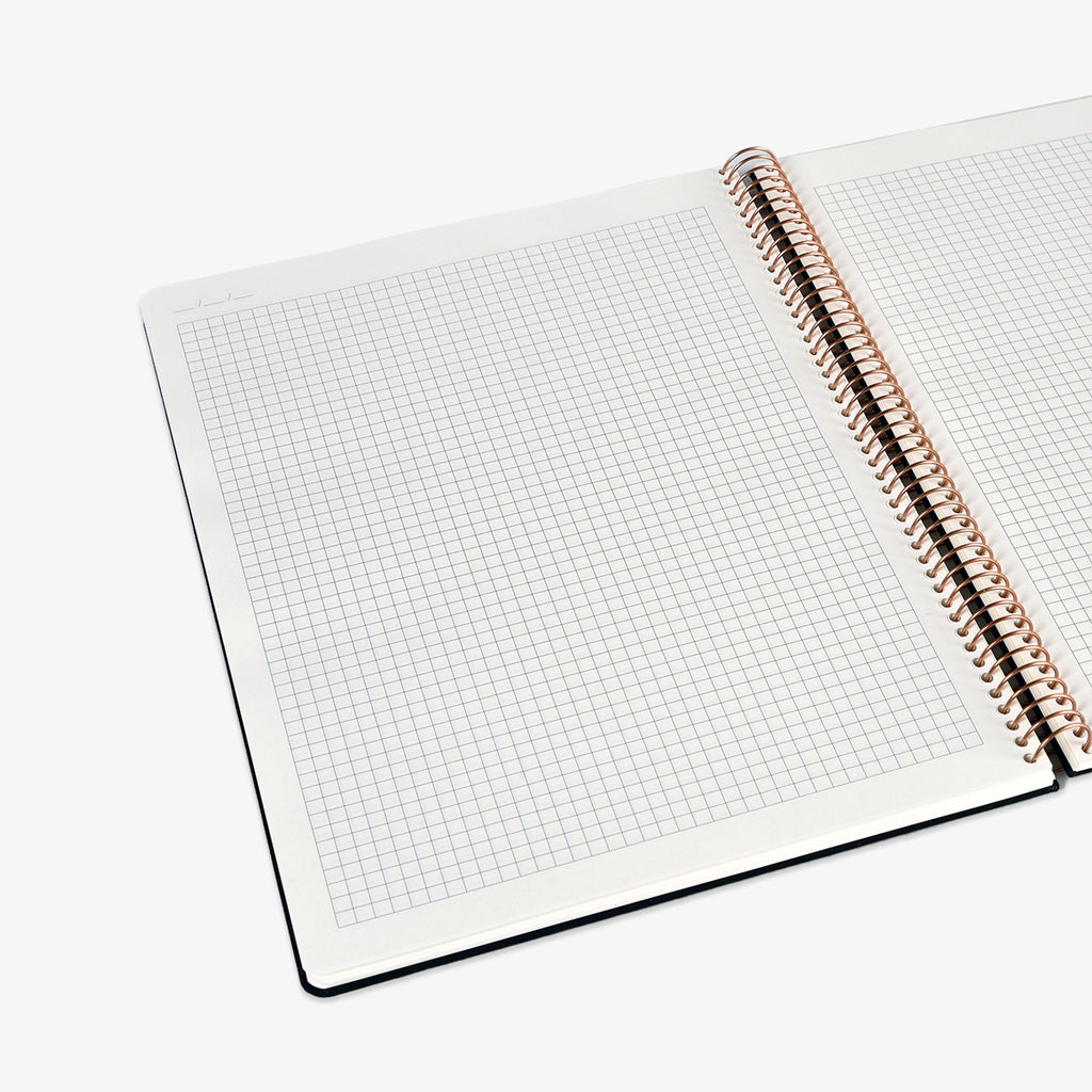 KOZO SPIRALBUNDEN NOTESBOG A4 TERN // NAVY
