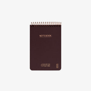 KOZO SPIRAL-BOUND NOTEBOOK A6 // COFFEE