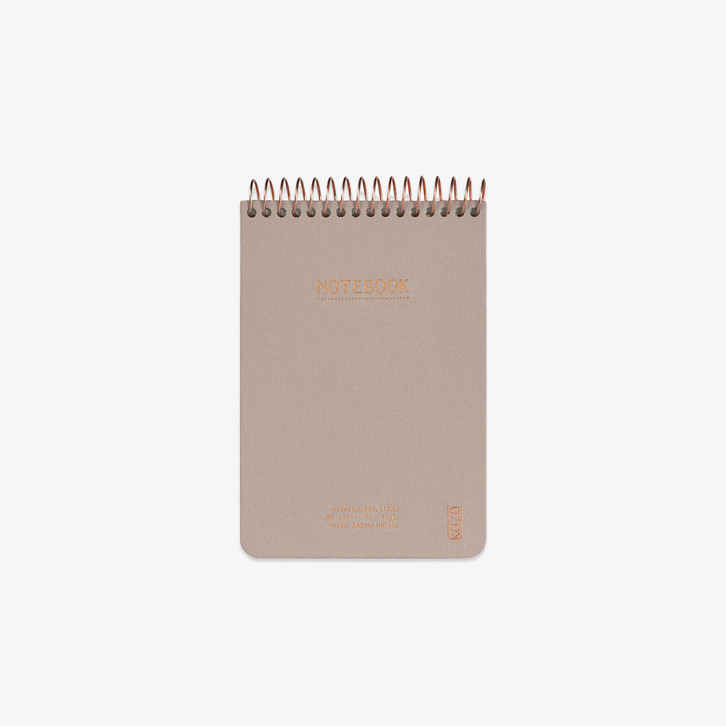 KOZO SPIRALBUNDEN NOTESBOG A6 // SAND