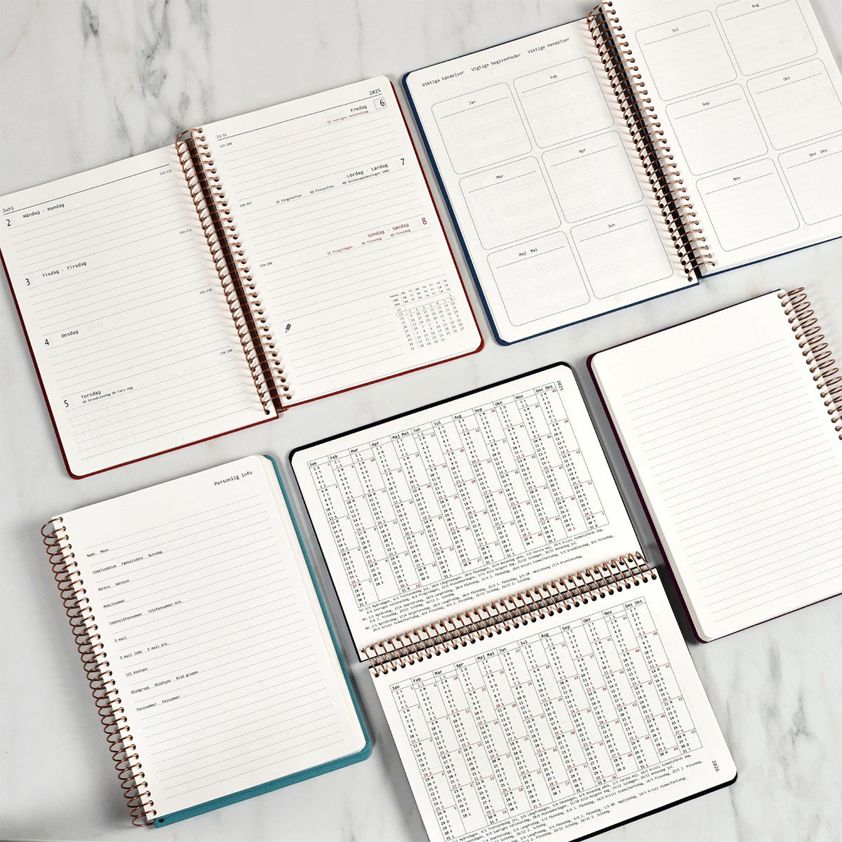 KOZO SPIRALBUNDEN KALENDER 2025 A5 // ALOE VERA