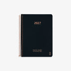 KOZO SPIRALBUNDEN KALENDER 2026 A5 // SORT
