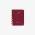 KOZO SPIRAL-BOUND CALENDAR 2027 A6 (DANISH) // BERRY