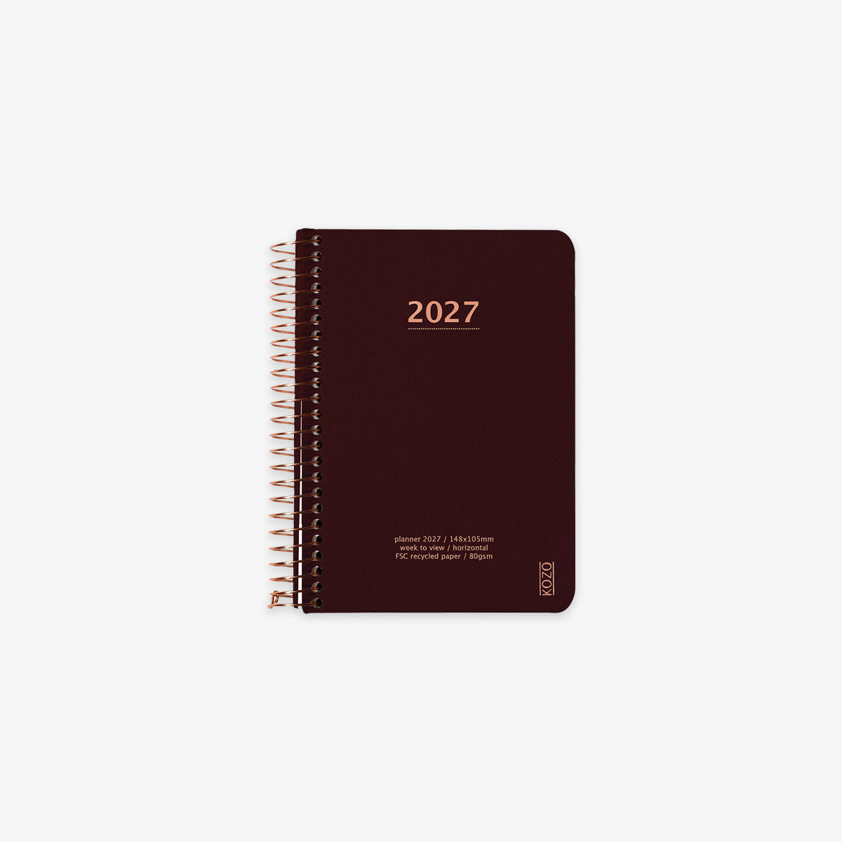 KOZO SPIRALBUNDEN KALENDER 2027 A6 // KAFFE