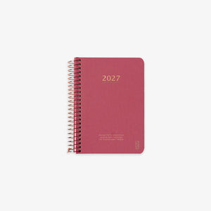 KOZO SPIRALBUNDEN KALENDER 2027 A6 // GUAVA PINK
