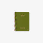 KOZO SPIRAL-BOUND CALENDAR 2027 A6 (DANISH) // OLIVE GREEN