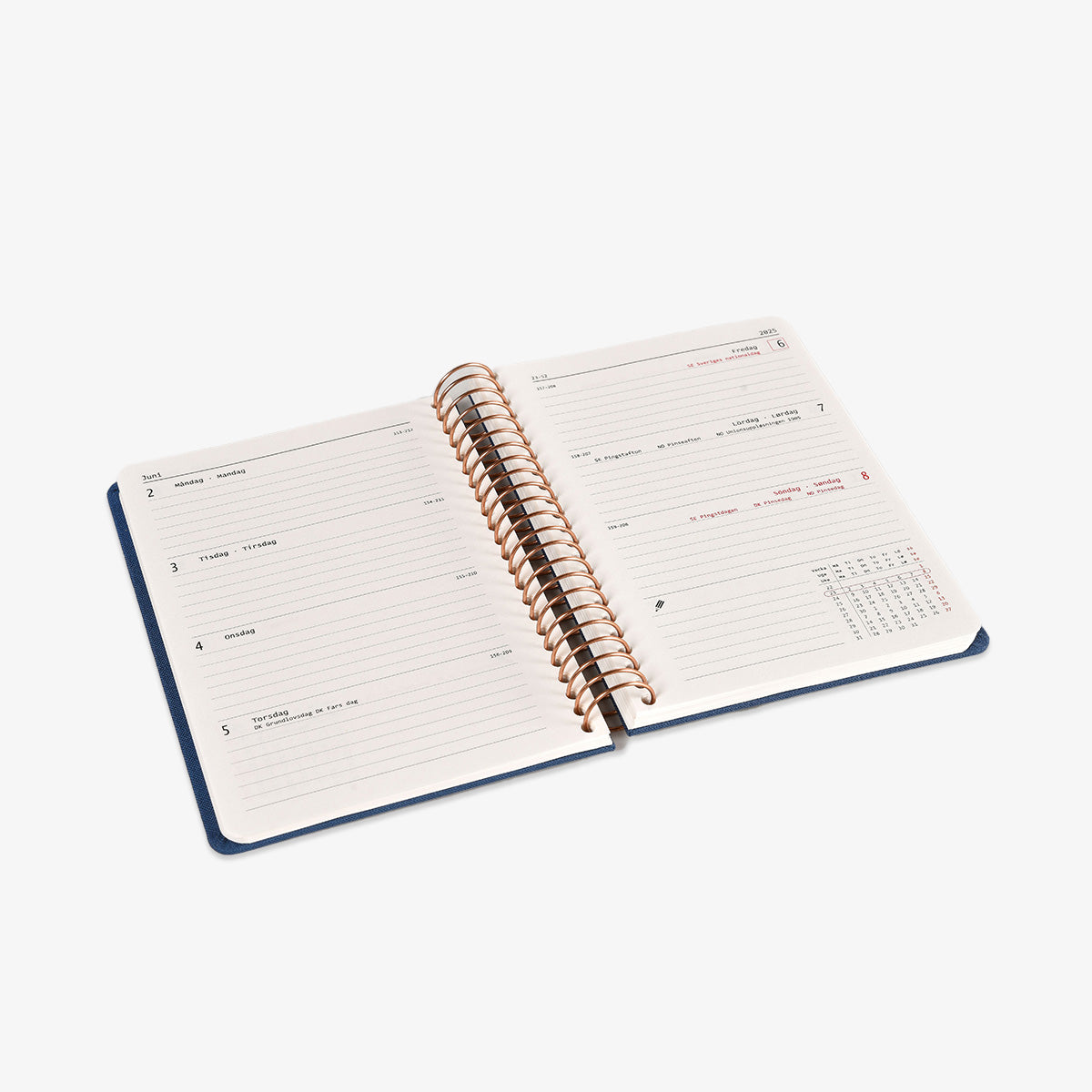 KOZO SPIRALBUNDEN KALENDER 2026 A6 // SORT