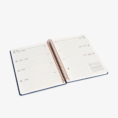 KOZO SPIRAL-BOUND CALENDAR 2027 A5 (DANISH) // SAND