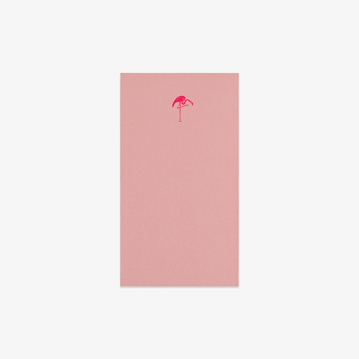 Pink notebook with a palm tree logo on a white background