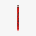 Red pencil with black polka dots and a ladybug design 