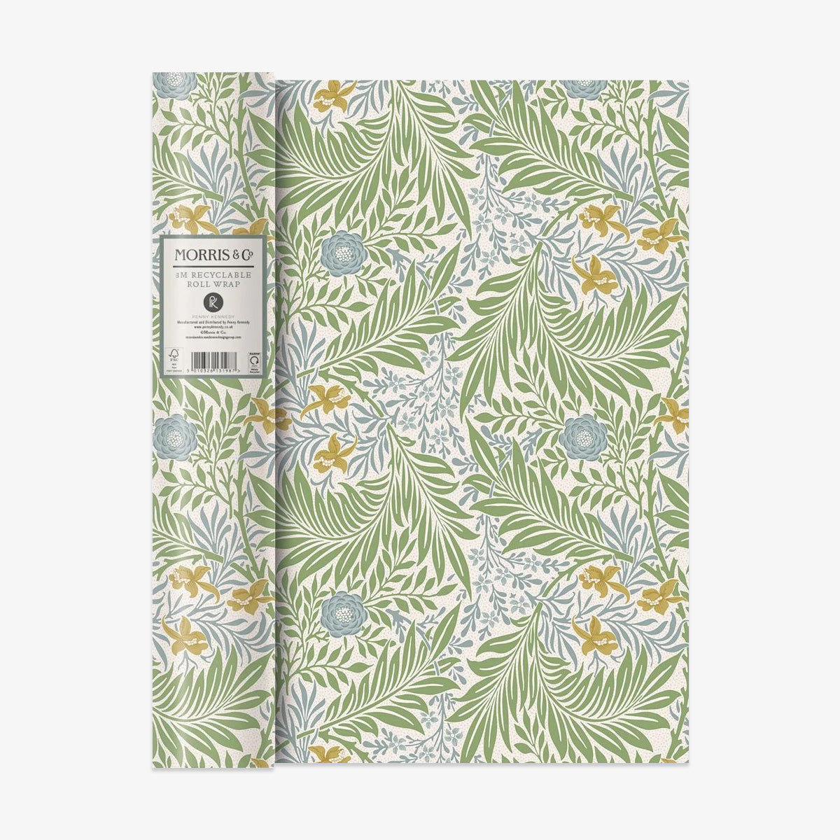 WRAPPING PAPER // WILLIAM MORRIS LARKSPUR GRASS GREEN