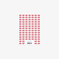 STICKERS // MINI DANISH FLAGS