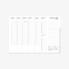 KALENDER SEP 2026 - DEC 2027 A5 // BLÅ BØLGE