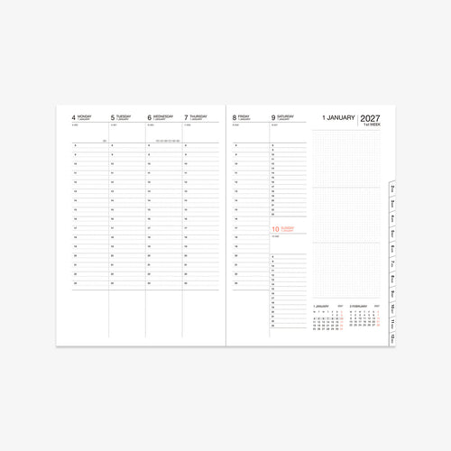 CALENDAR SEP 2026 - DEC 2027 A5 // FLOWER