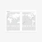KALENDER SEP 2026 - DEC 2027 A5 // BLÅ BØLGE