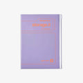 Purple notebook with 'temporary storage.it' text on a white background