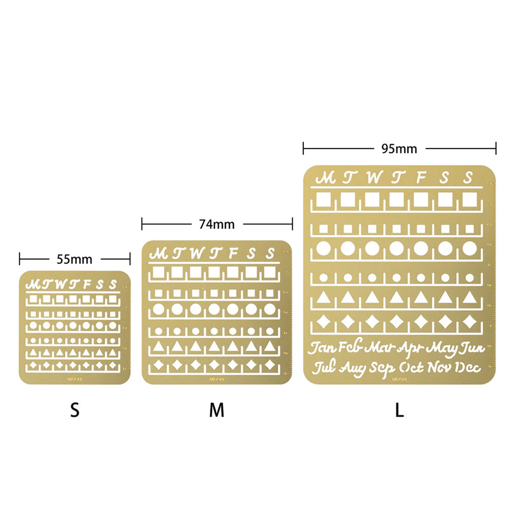 STENCIL // LARGE CALENDAR TEMPLATE