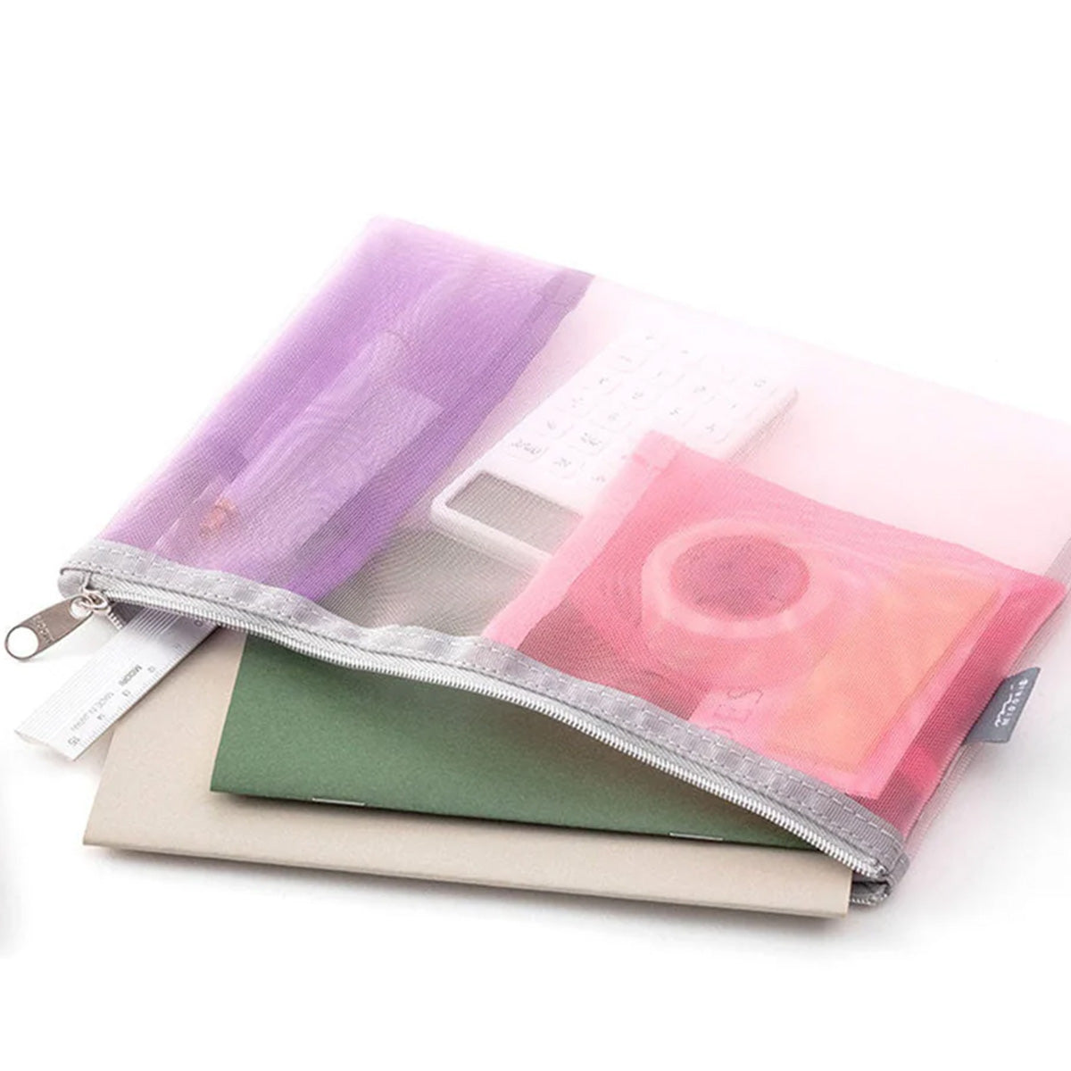 MESH PEN & TOOL POUCH // PINK
