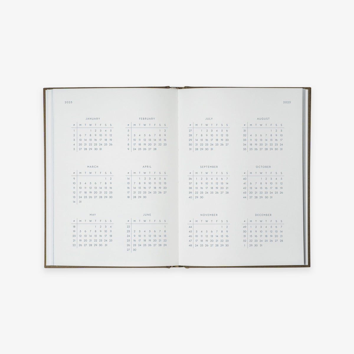 NOTEBOOK CALENDAR 2025 // ENGLISH