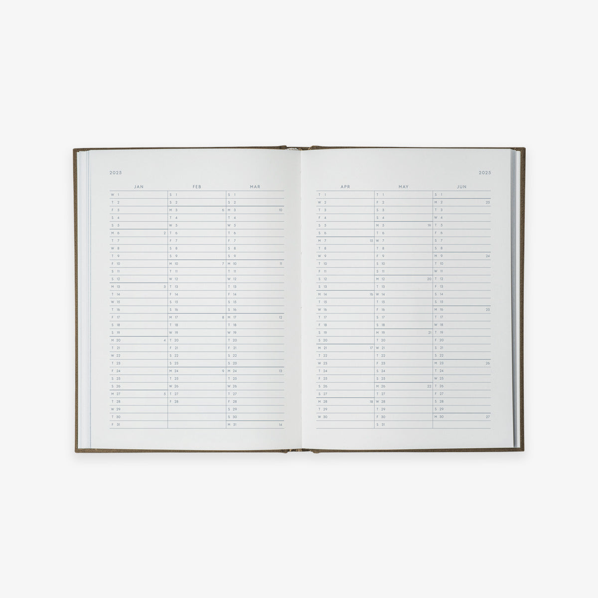 NOTEBOOK CALENDAR 2025 // ENGLISH