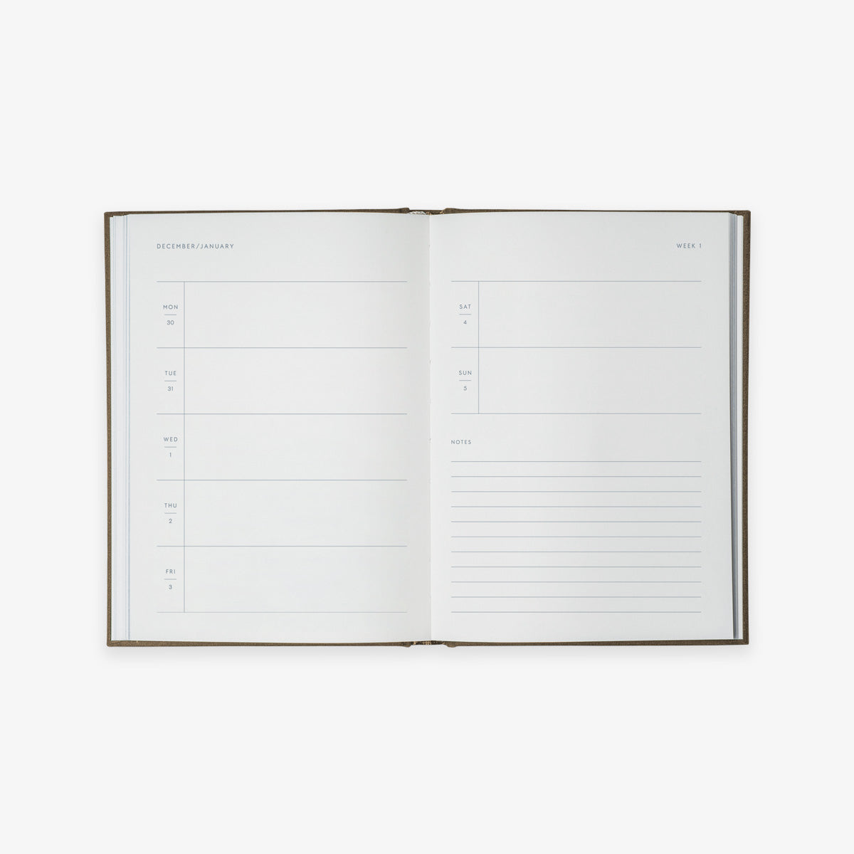 NOTEBOOK CALENDAR 2025 // ENGLISH