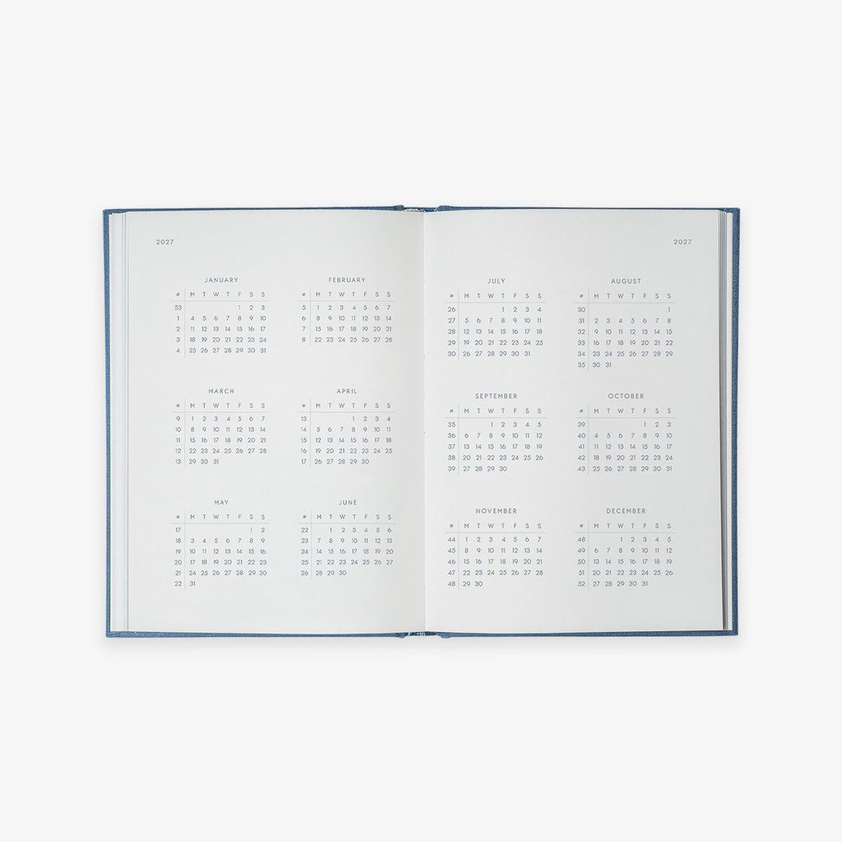 NOTEBOOK CALENDAR 2027 // ENGLISH