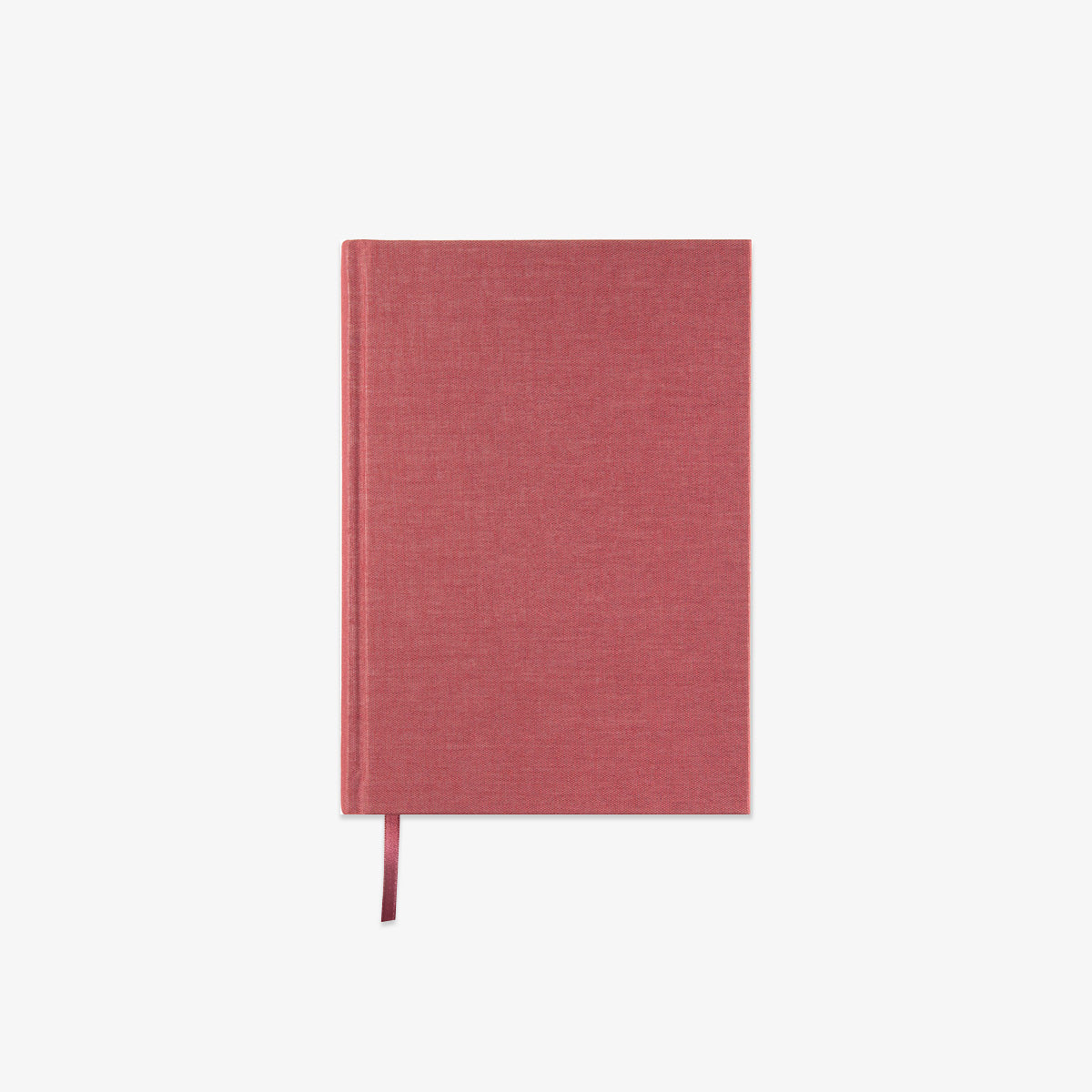 Red notebook with fabric cover