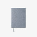 denim textured notebook with linned cover