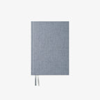 denim textured notebook with linned cover