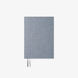 denim textured notebook with linned cover