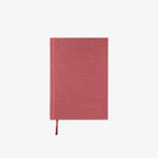 Linned hardcover notebook in red