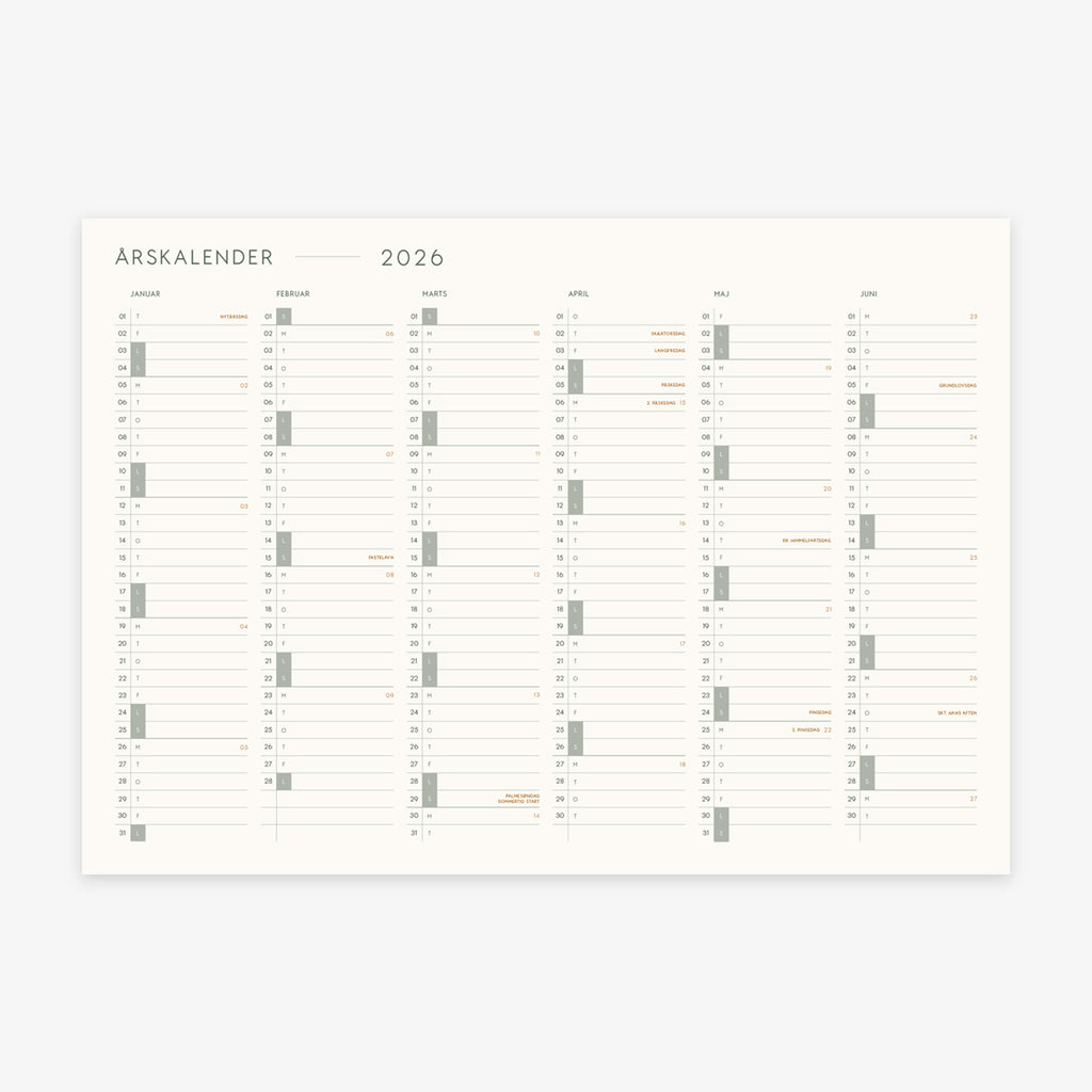 A3 KALENDER 2026