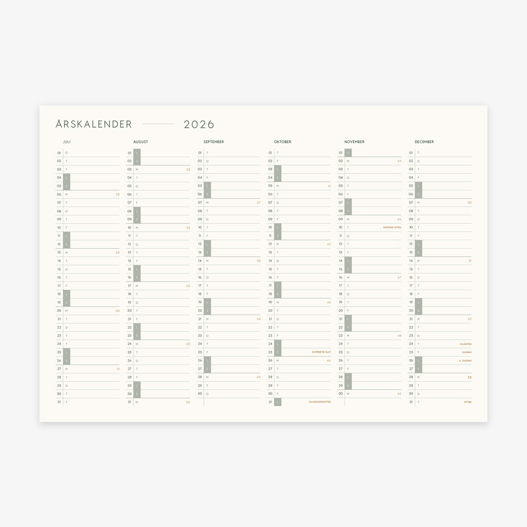 A3 KALENDER 2026