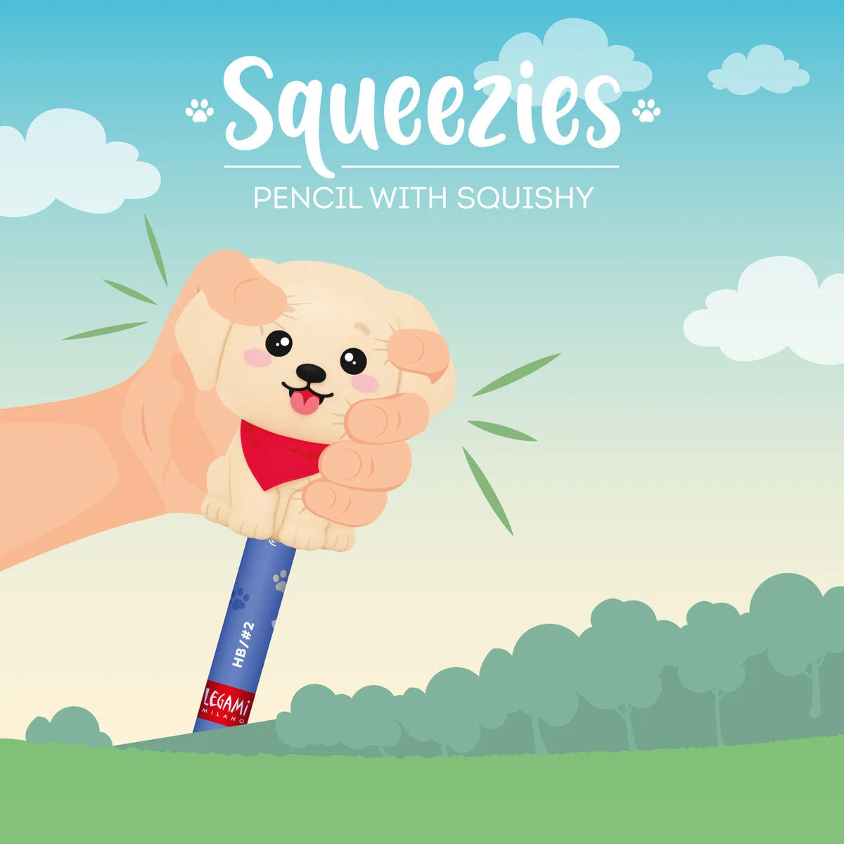 LEGAMI SQUEEZIES PENCIL // GOLDEN RETRIEVER